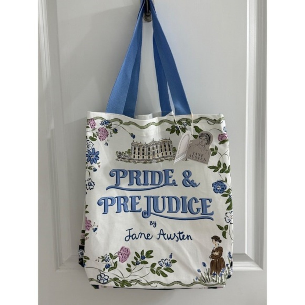 Jane Austen Pride and Prejudice Canvas Tote Bag The Masters Series NWT